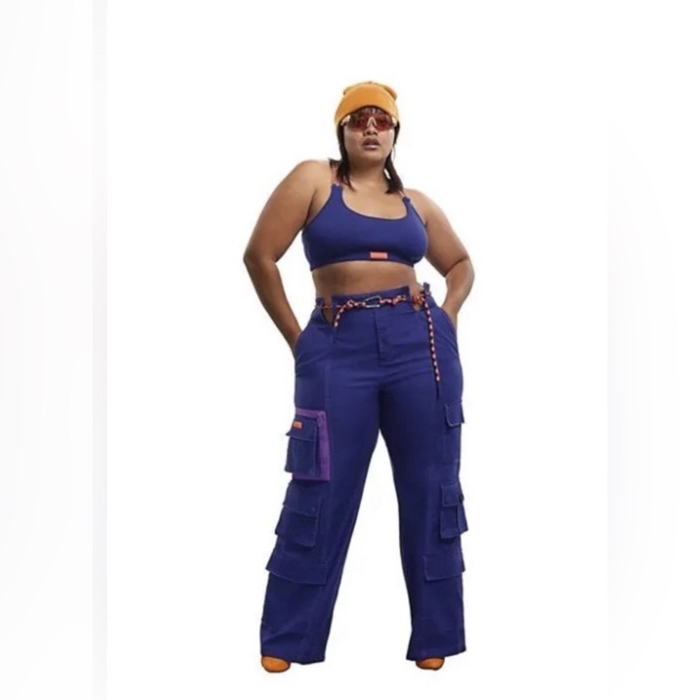 2023 ADIDAS IVY PARK TWILL CARGO PANTS SIZE 2X